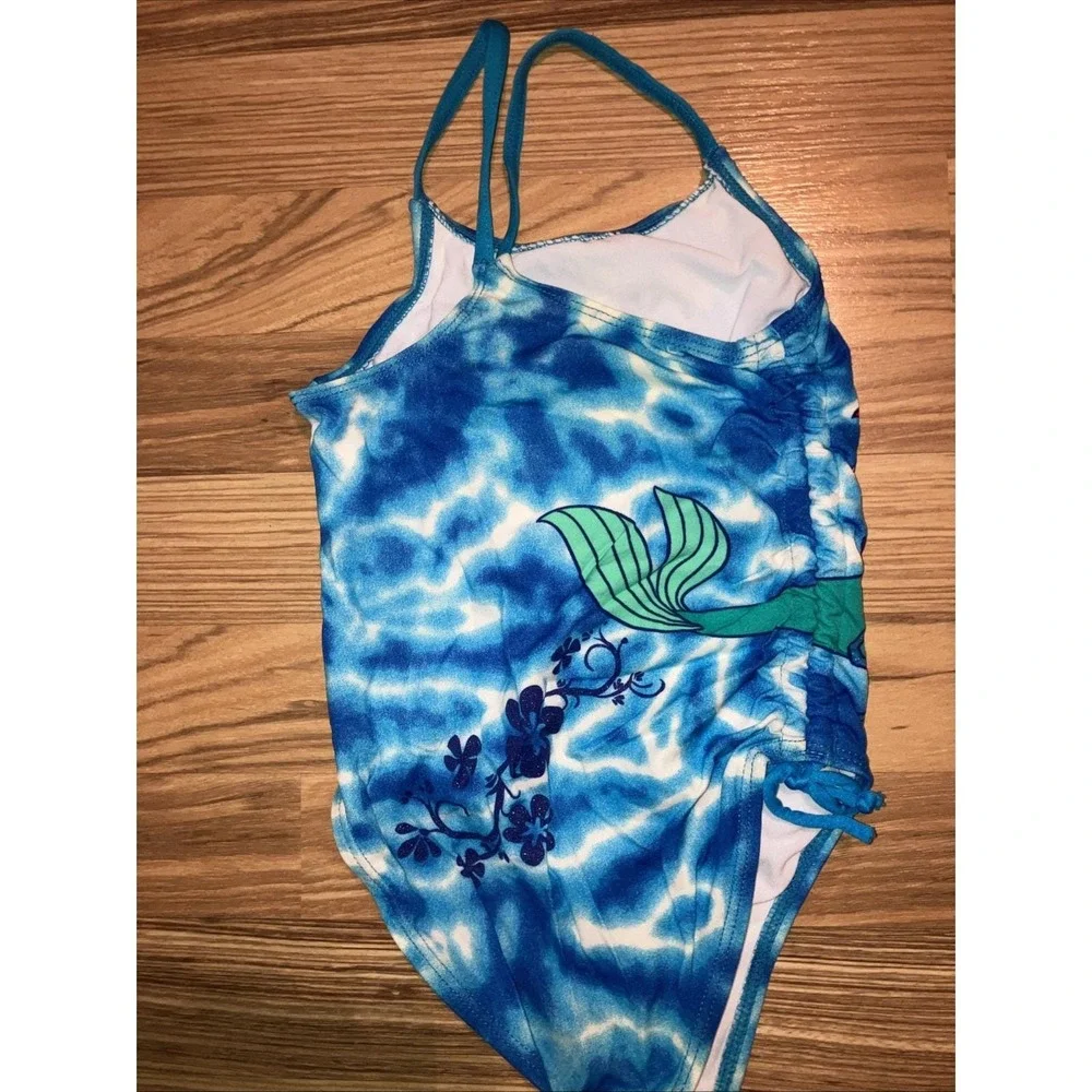 Disney Little Mermaid Swimsuit Girls Size‎ 6 Ariel 2007 Y2K Bathing Suit